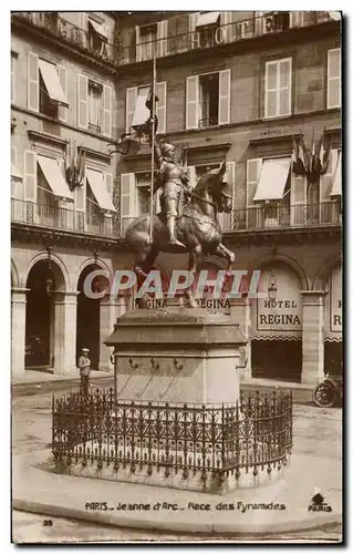 Ansichtskarte AK Paris Jeanne d arc Place des Pyramides