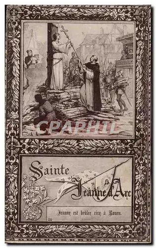 Cartes postales Sainte Jeanne d arc brulee a Rouen