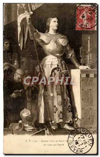 Ansichtskarte AK Jeanne d arc au sacre de Charles VII en 1429 par Ingres