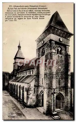 Cartes postales Chambon sur Voueize Eglise Sainte Valerie