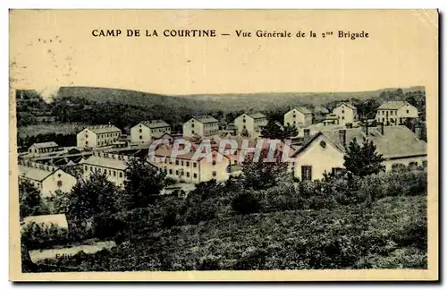 Ansichtskarte AK Camp de la Courtine Vue generale de la 2eme brigade