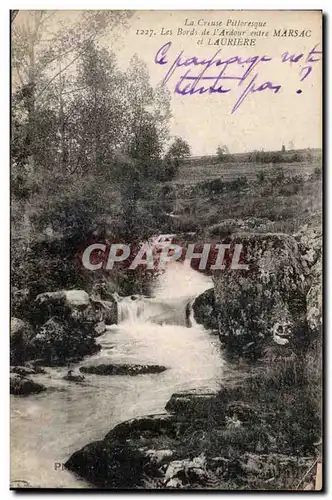 Cartes postales Les bords de l Ardour entre Marsac et Lauriere