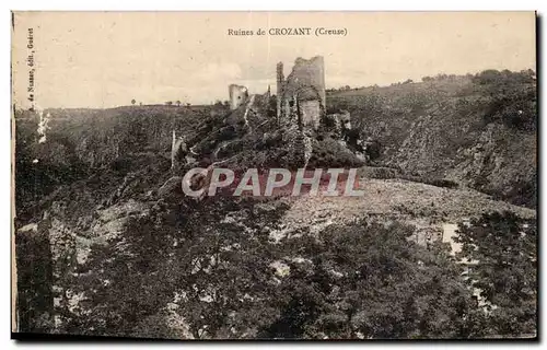 Cartes postales Ruines de Crozant