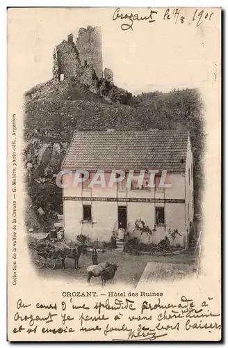 Cartes postales Crozant Hotel des ruines