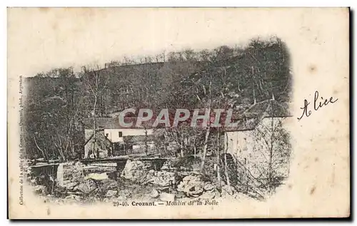 Cartes postales Crozant Moulin de la folie