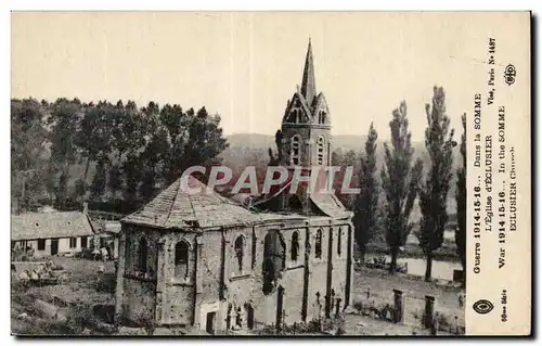 Cartes postales Militaria Dans la Somme Eglise Eclusier