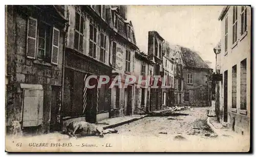 Cartes postales Militaria Soissons