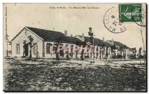 Cartes postales Militaria Camp de Mailly Un mess de MM les officiers