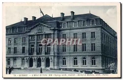 Cartes postales Gueret L hotel de ville