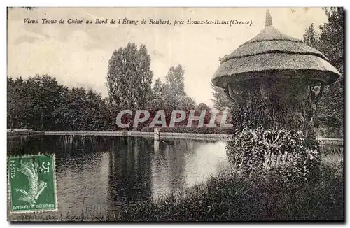 Cartes postales Vieux tronc de chene au bord de l etang de Relibertpres Evaux les Bains