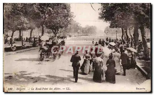 Ansichtskarte AK Dijon Le rond point des allees