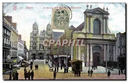 Ansichtskarte AK Dijon St Michel et la bourse du commerce