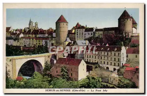 Cartes postales Semur St Auxois Le pont Joly