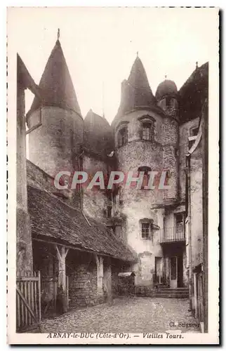 Cartes postales Arnay le Duc Vieilles tours