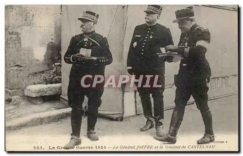 Ansichtskarte AK Militaria La grande guerre 1914 Le genral Joffre et le general de Castelnau