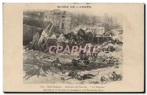 Cartes postales Militaria Musee de l armee Salle Bugeaud Alphonse de Neuville La platriere Episode de la bataill