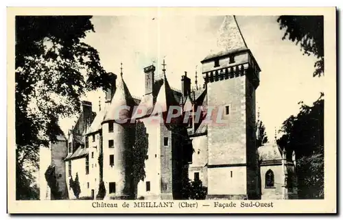 Cartes postales Chateau de Meillant Facade Sud Ouest