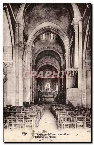 Cartes postales St Amand Montrond Interieur de l eglise