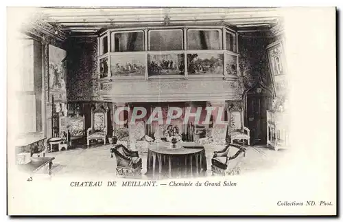 Ansichtskarte AK Chateau de Meillant Cheminee du grand salon