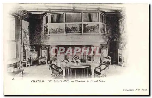 Cartes postales Chateau de Meillant Cheminee du grand salon