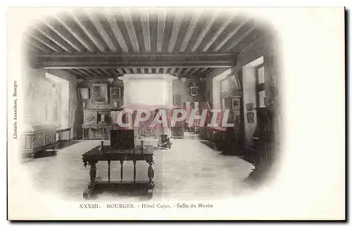 Cartes postales Bourges Hotel Cujas Salle du musee