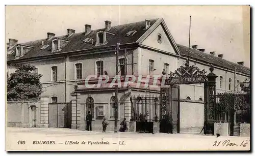 Cartes postales Bourges Ecole de Pyrotechnie