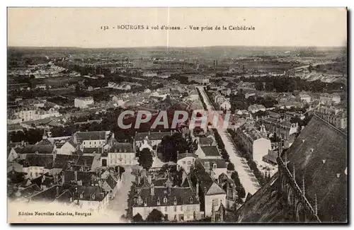 Ansichtskarte AK Bourges a vol d oiseau Vue prise de la cathedrale