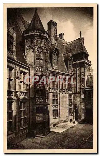 Ansichtskarte AK Bourges Hotel de Jacques Coeur La cour