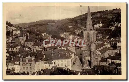 Cartes postales Tulle La cathedrale les quais Vue panoramique