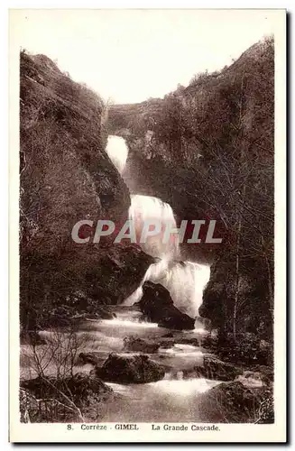 Cartes postales Gimel La grande cascade