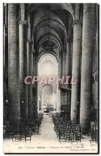 Cartes postales Brive Interieur de l eglise St Martin
