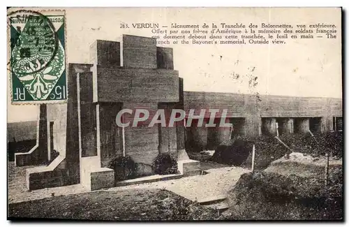 Cartes postales Militaria Verdun Monument de la tranchee des baionnettes