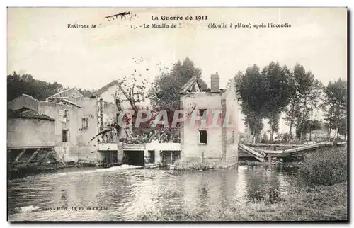 Cartes postales Militaria Le moulin