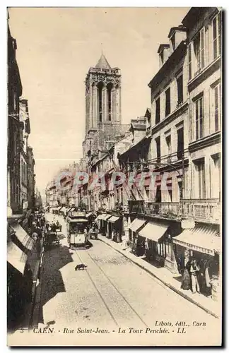 Caen - Rue St Jean - La Tour Penchee Cartes postales