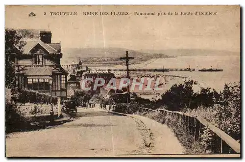 Trouville - Reine des Plages - Panorama pris de la Route d Honfleur - Cartes postales