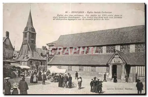 Honfleur - Eglise Sainte Catherine Marche - Cartes postales