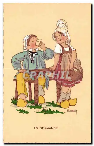 Humour - Illustration - Folklore - Costumes - En Normandie - Cartes postales
