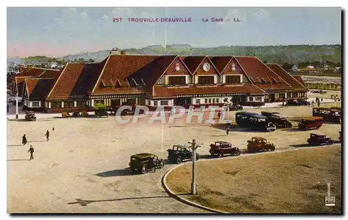 Trouvile Deauville - La Gare - Ansichtskarte AK