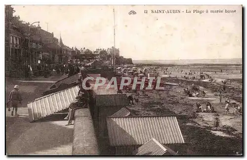 Saint Aubin - La Plage a maree basse - Ansichtskarte AK