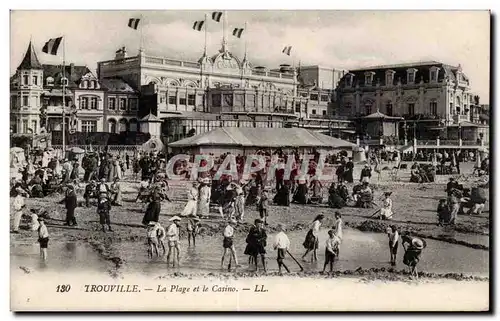 Trouville - La Plage et le Casino - Cartes postales