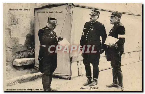 Cartes postales Militaria Guerre de 1914 General de Castelnau Joffre