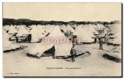 Cartes postales Militaria La grande guerre 1914 Mailly le CAmp Vue panoramique