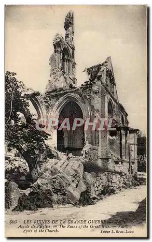 Ansichtskarte AK Militaria La grande guerre 1914 Abside de l eglise Vailly