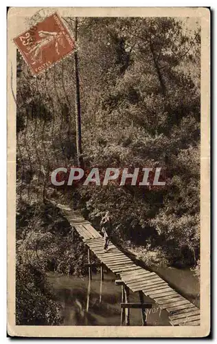 Les Landes de Gascogne - Pont rustique sur le Courant d Huchet - Cartes postales