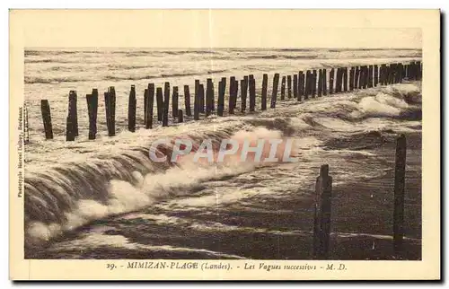 Mimizan Plage - Les Vagues - Cartes postales