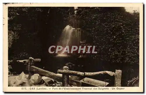 Dax - Parc du l Etablissement Thermal - Un Geyser - Cartes postales