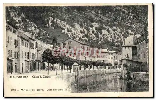 Morez du Jura - Rue des Jardins - Cartes postales