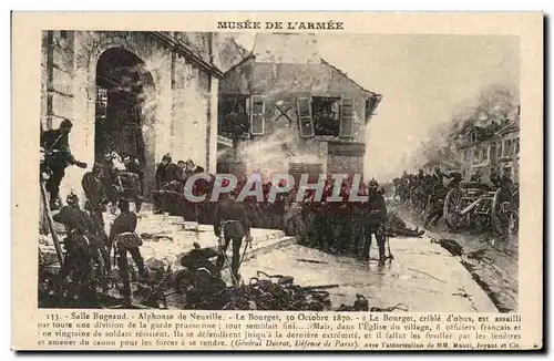 Cartes postales Militaria Musee de l armee Salle Bugeaud Alphonse de NeuvilleLe Bourget 30 octobre 1870