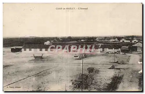 Cartes postales Militaria Camp de Mailly L arsenal