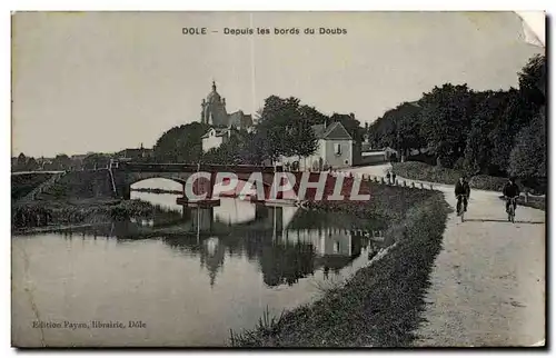 Dole - Depuis les bords du Doubs Velo Cycle - Ansichtskarte AK